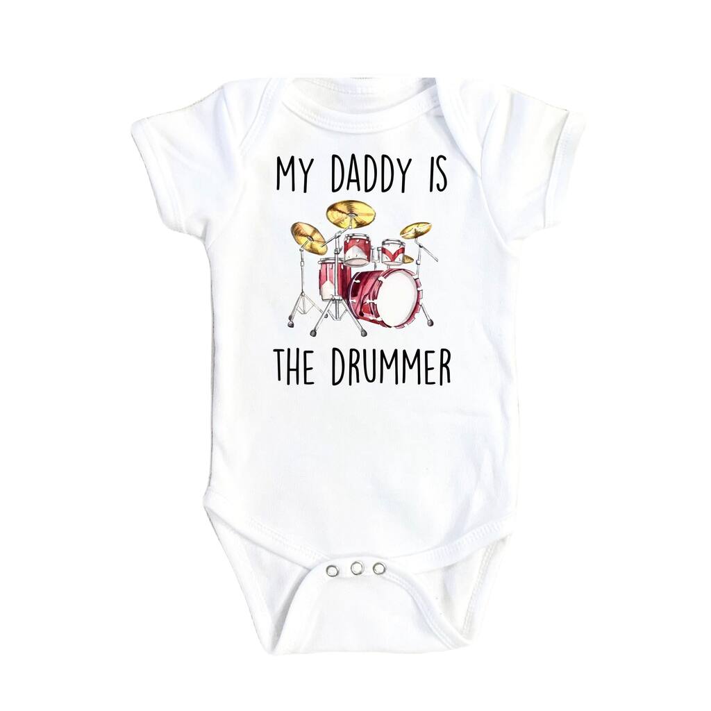 Drummer Dad - Baby Boy Girl Clothes Infant Bodysuit Funny Cute Newborn