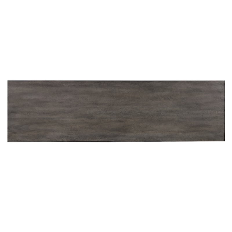 Shades of Gray 65.5 in. Narrow Rectangle Distressed Gray Wood Dining Table (Seats 6) - 65.5"L x 18.5"W x 36.5"H