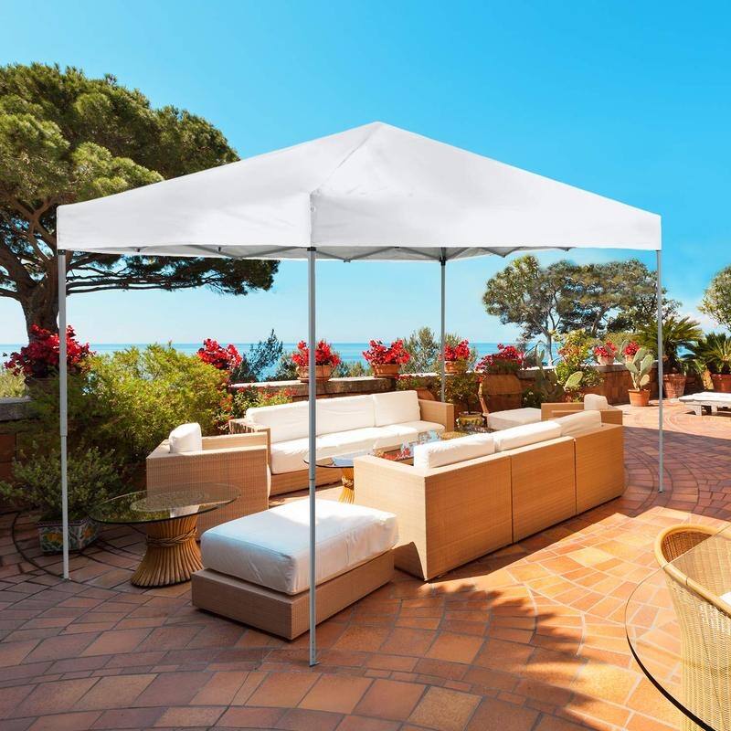 PHI VILLA 10 x 10ft Portable Pop Up Canopy Event & Party Tent, 100 Sq