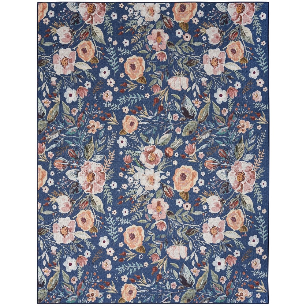 Nourison Washables Indoor Multicolored Floral Area Rug