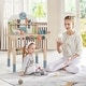 preview thumbnail 3 of 7, Multicolor Kids Play Tool Workbench Set with Magnetic Rack and Open Shelf - 24" x 12" x 31" (L x W x H)