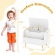 preview thumbnail 11 of 18, Costway Kids Wooden Toy Box with Front Bookshelf 4 Solid Wood Legs - See Details