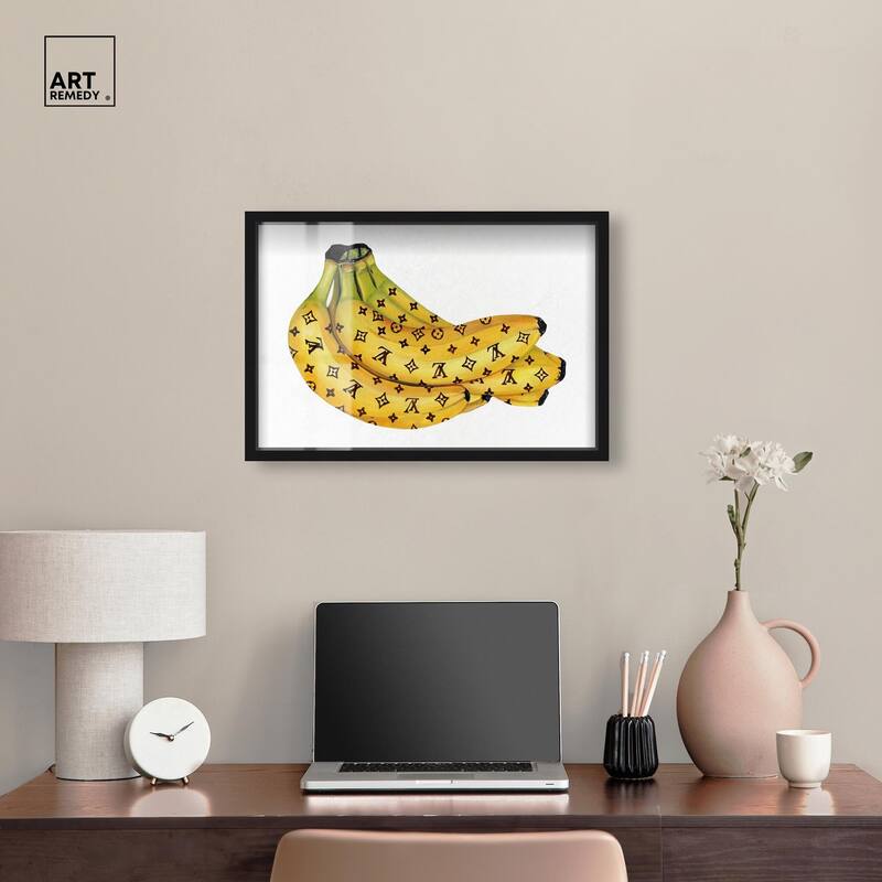 Fashion Bananas III Shadowbox by Art Remedy
