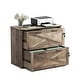 preview thumbnail 7 of 7, Barn Door Wooden 2 Drawers With Lock 25.79"H