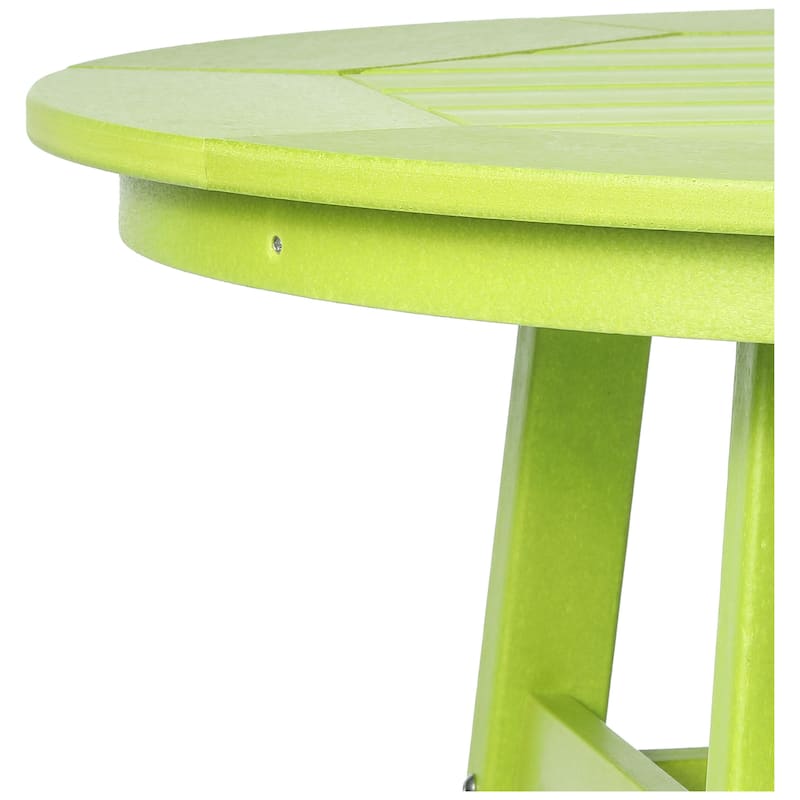 Polytrends Laguna Hdpe All Weather Outdoor Patio 35" Round Bar Table