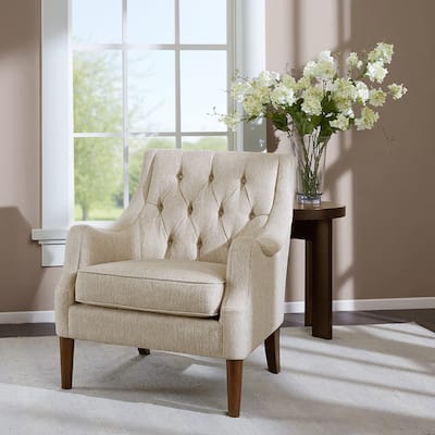 Button Tufted Accent Chair，for Living Room Bedroom Studio,Living Room Chairs Comfy Reading