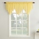preview thumbnail 14 of 73, No. 918 Erica Crushed Voile Ascot Beaded Sheer Rod Pocket 1-Piece Curtain Valance 51x24 - Yellow