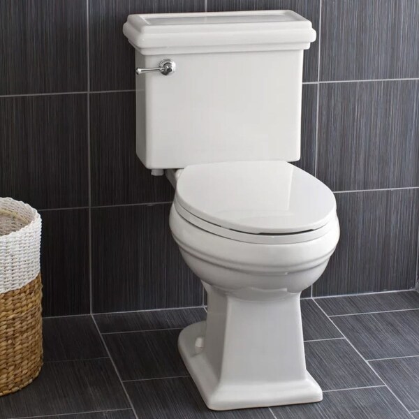 Miseno MNO240C Two-Piece High Efficiency Toilet with Elongated Chair Height Bowl (Includes Slow-Close Seat and Wax Ring)