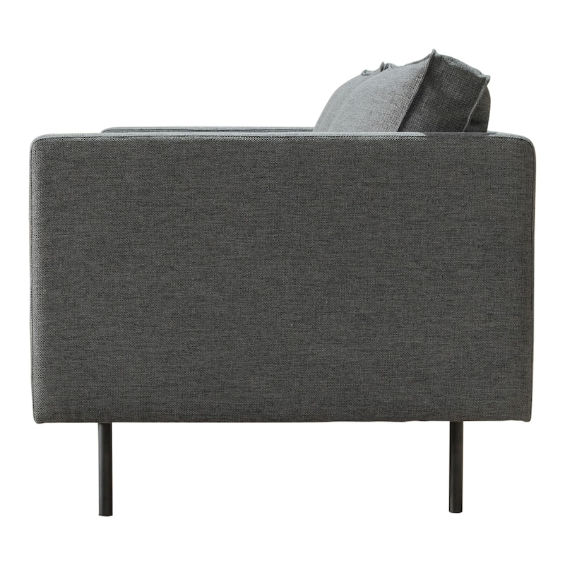 Aurelle Home Majestic Scandinavian Modern Velvet Sofa