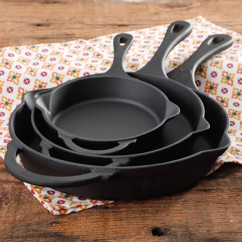 The Pioneer Woman 25-Piece Nonstick & Cast Iron Cookware Combo Set $69  Shipped - My DFW Mommy