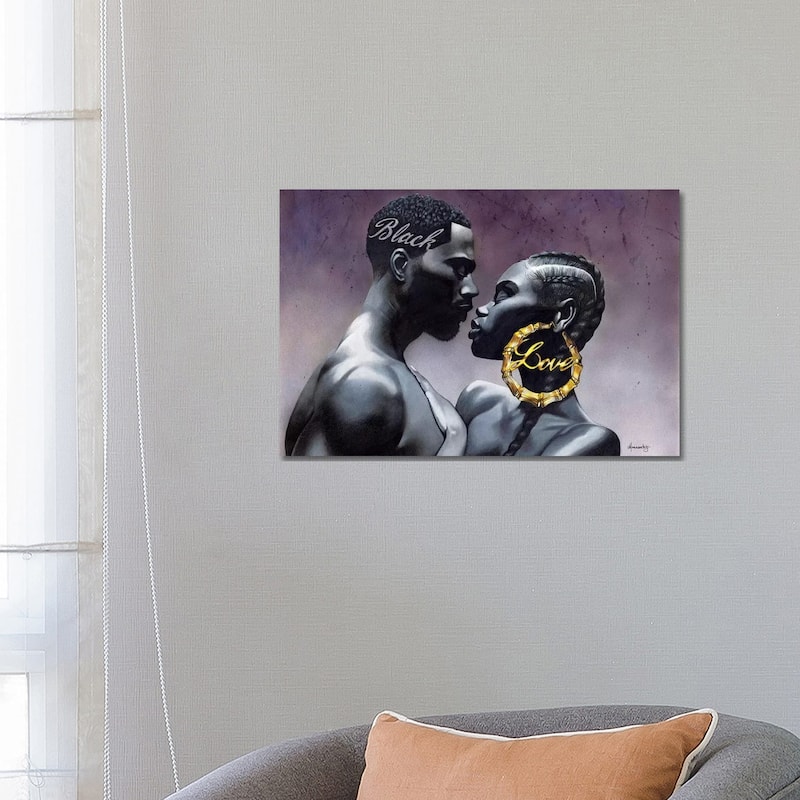 iCanvas "Black Love" by Manasseh Johnson Canvas Print - 18x26x1.5