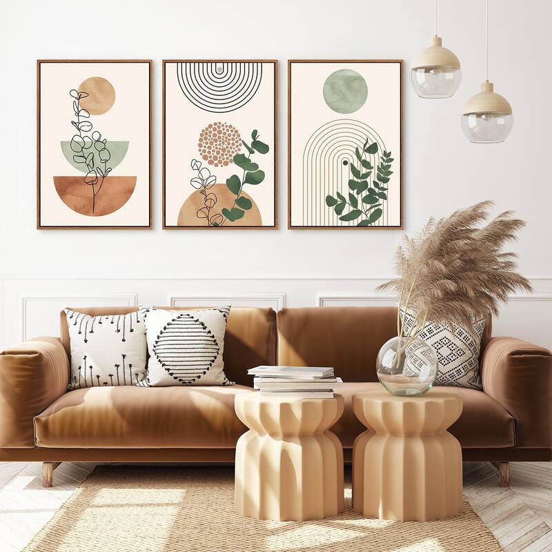 Abstract Bohemian Wall Decor, Mid Century Modern Geometric