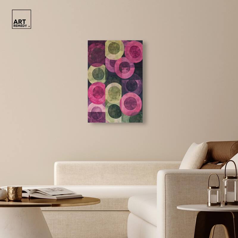 Orbital Pattern Canvas by Art Remedy, Gallery Wrapped