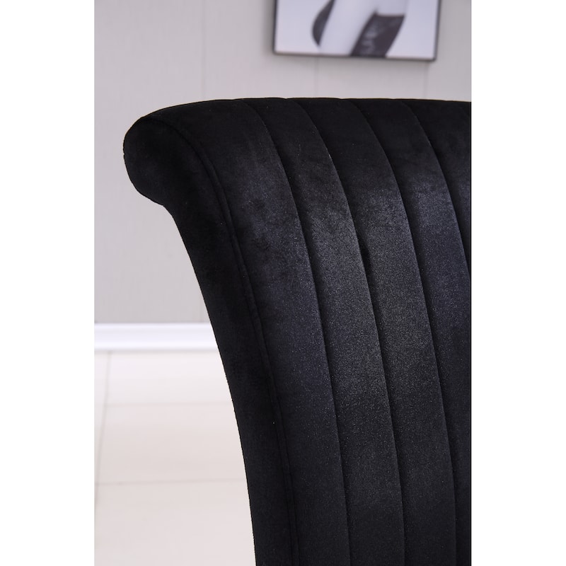 Modern Dining Chairs Set of 2,Upholstered Accent Armless Chairs