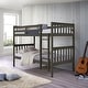 preview thumbnail 2 of 44, Clayfell Ames Twin Over Twin Solid Wood Bunk Bed Frame, Convertible, Sturdy Guardrails, Easy Assembly