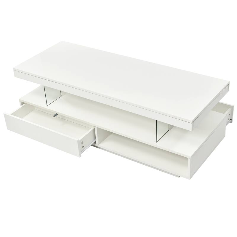 LED Coffee Table with Storage