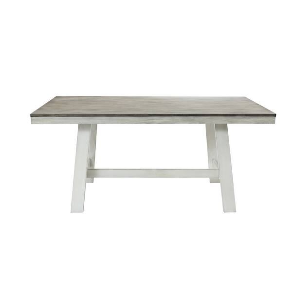 Rectangular Dining Table - 64.5 Inch Wood Table for 6 - Modern ...