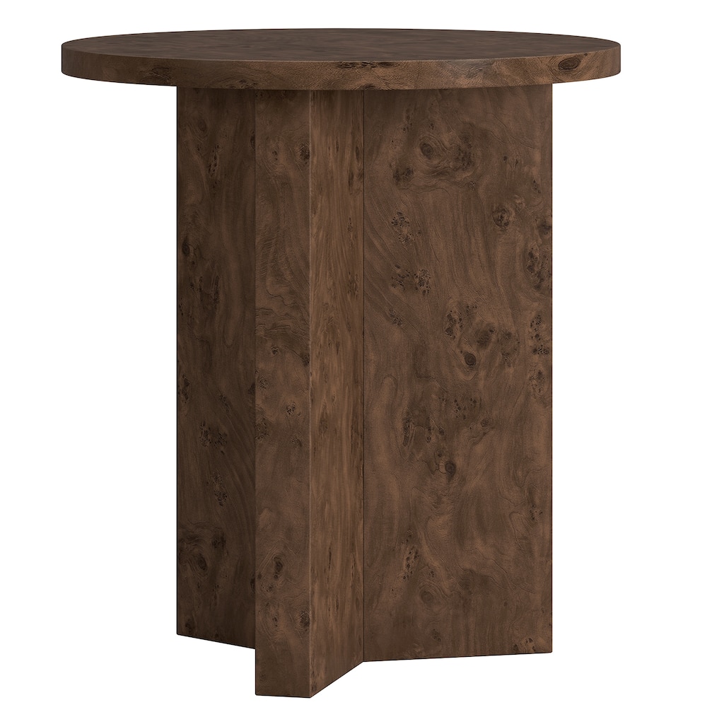 Anders 20" Wide Burled Side Table - 20" Wide