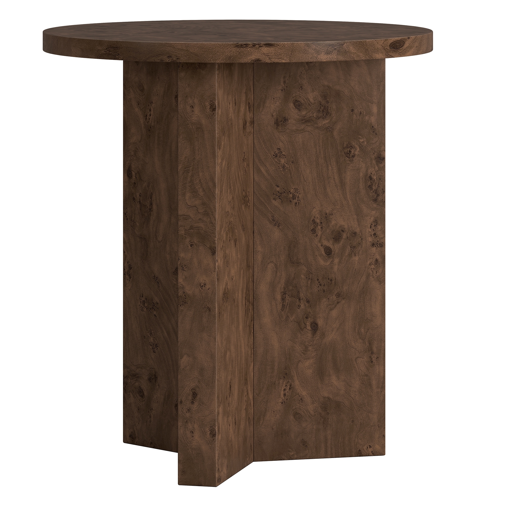 Anders 20" Wide Burled Side Table - 20" Wide