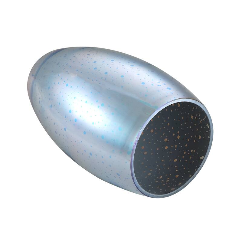 Pendant Shade for Mini Pendant Light Chandelier Ceiling Light Fixture - 1 Pack - Fireworks Effect and Art Glass-Oval