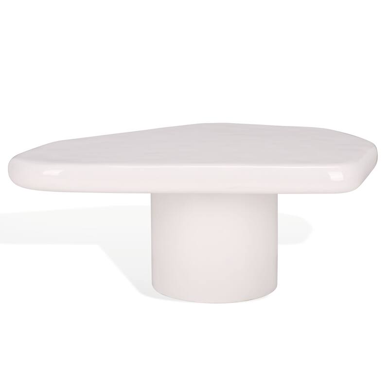 SAFAVIEH Couture Rhianna Concrete Coffee Table - 35"W x 28"D x 14"H