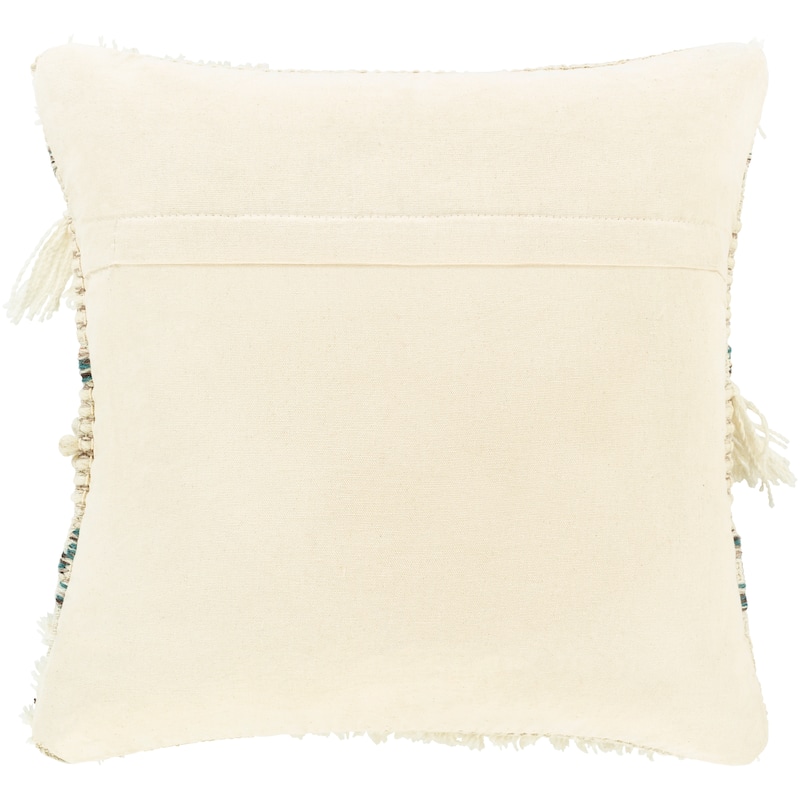 Kalani Handwoven Boho Shaggy Throw Pillow