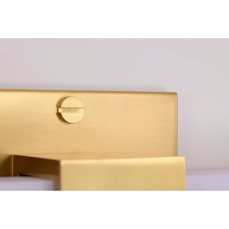 Brightwyn 35 Inch LED Vanity Brushed Brass Finish - Brushed Brass