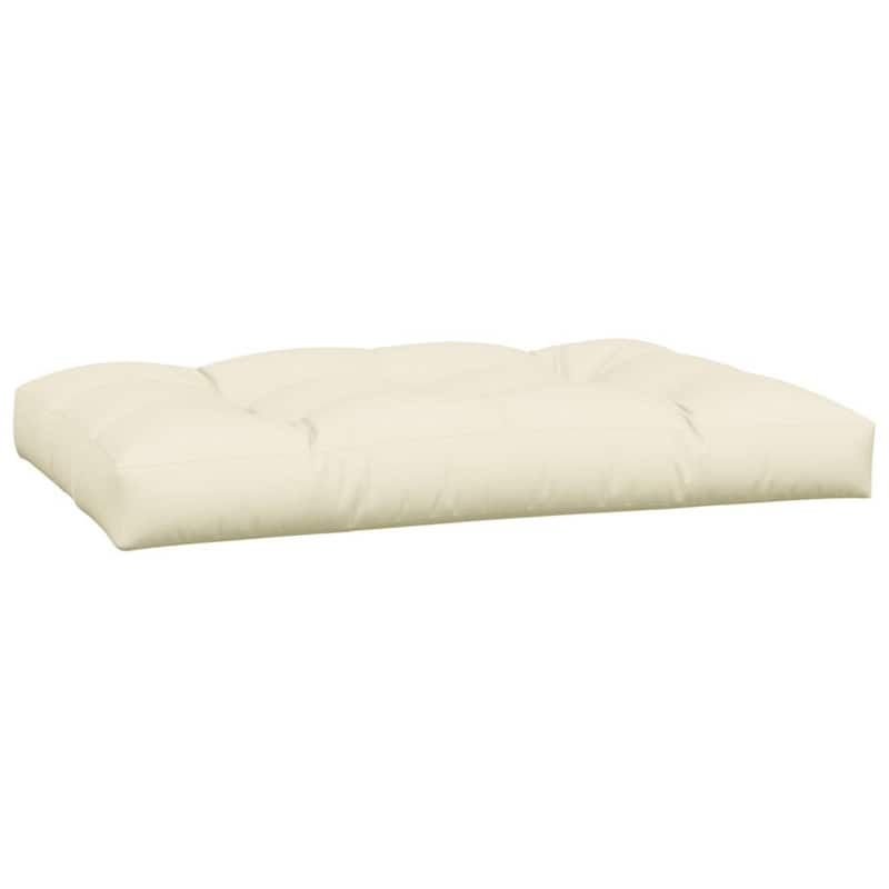 5pc Pallet Cushions For Bench, 47 Inch, Tufted Stitched Cream Fabric