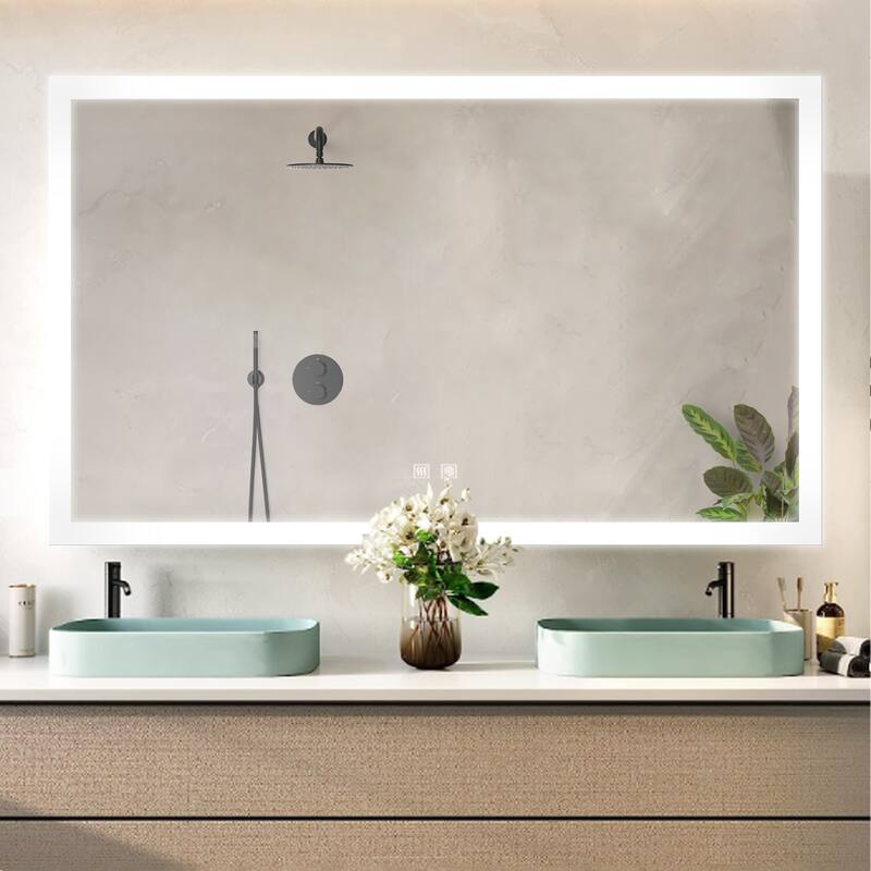 Aurorium LED Bathroom Vanity Mirror - N/A - 72 in W x 36 in H