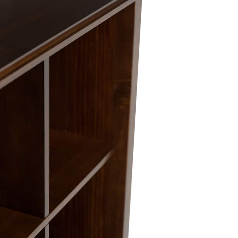 WYNDENHALL Stratford SOLID WOOD 48x57 inch Transitional 12 Cube Storage - 57"w x 15.75"d x 48"h