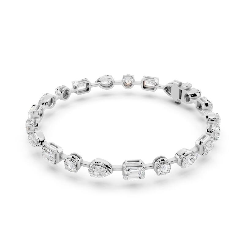 Auriya 14K Gold Lab Grown Diamond Fashion Tennis Bracelet 5 3/4 ct. tw. (E-F VS)