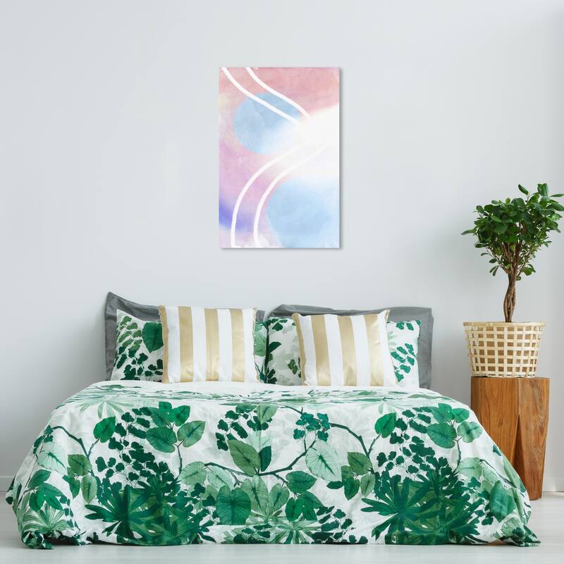 Wynwood Studio Canvas Abstract Pastel Vision abstract Blue and Light Blue Modern & Contemporary Wall Art Canvas Print - 36 x 24