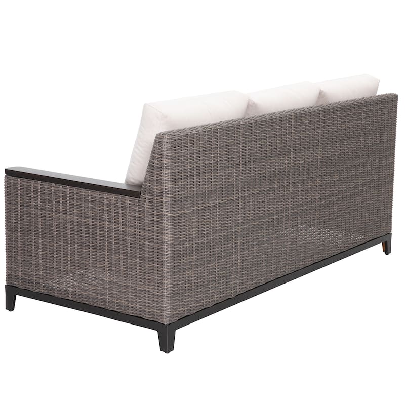 Beaufort 4-Piece Outdoor Wicker and Aluminum Sectional Sofa