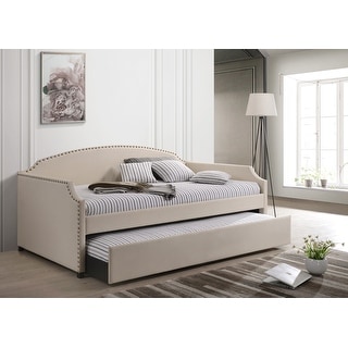 zinus ironline twin daybed and trundle frame set