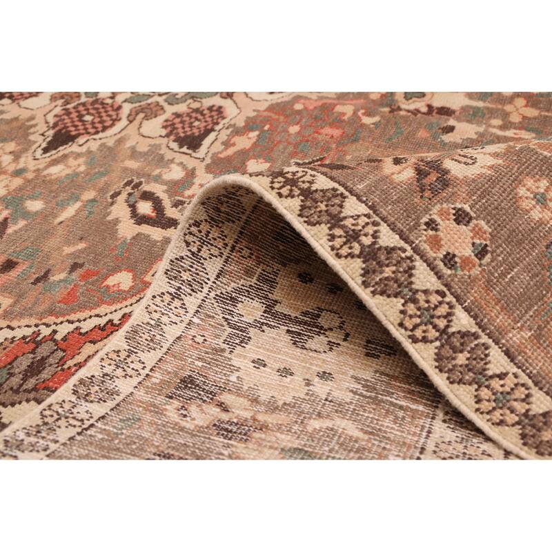 ECARPETGALLERY Hand-knotted Antalya Vintage Copper Wool Rug - 6'8 x 9'7