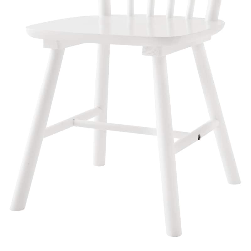 Solid Wood Dining Chairs Set of 2 - N/A