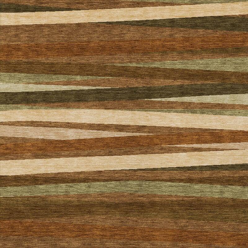 HomeRoots Striped Transitional Rectangle Outdoor Rug