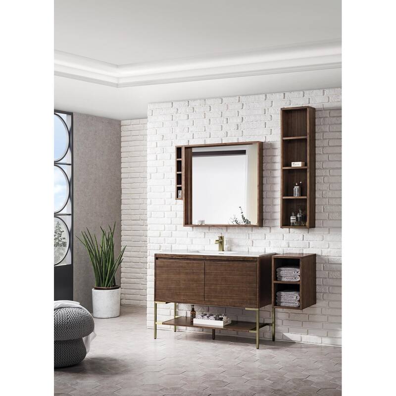 James Martin Vanities 805-V47.3-CB-GW Mantova 48" Single Basin Poplar