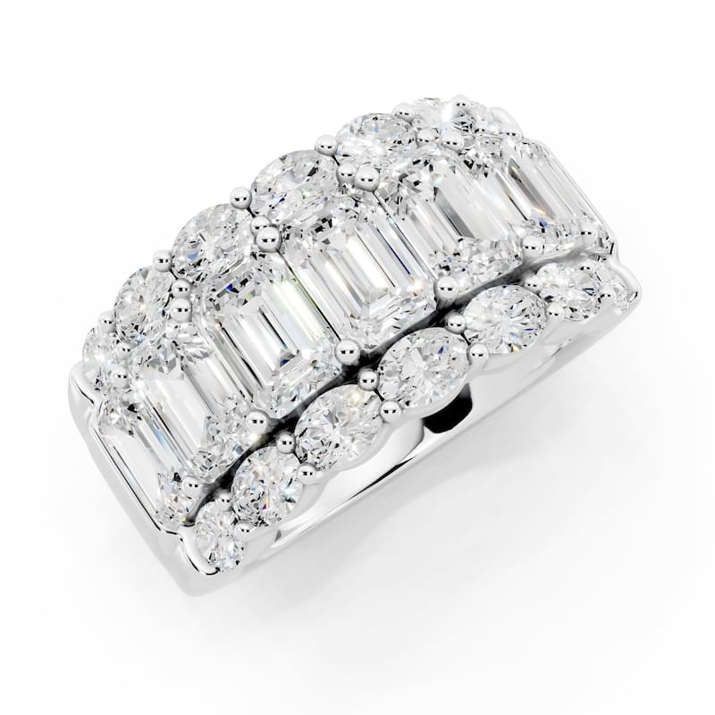 Auriya 14k Gold 5.00ctw Lab Grown Diamond Anniversary Ring (E-F VS)