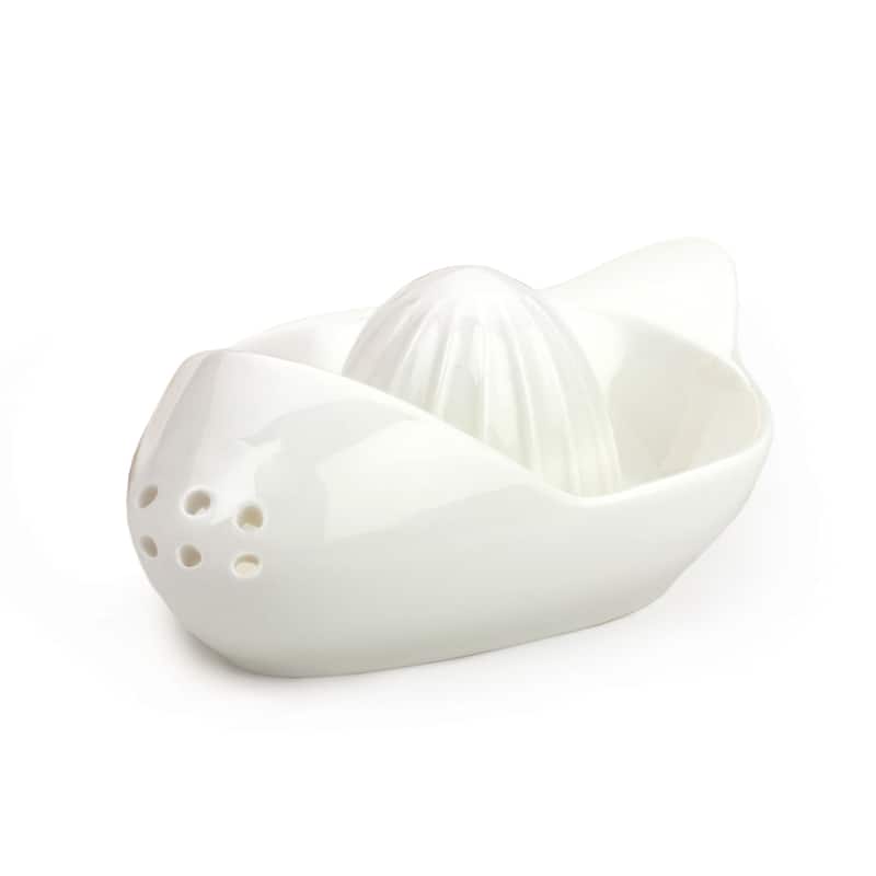 Citrus Juicer - Porcelain - 18" Square - 18" Square - White