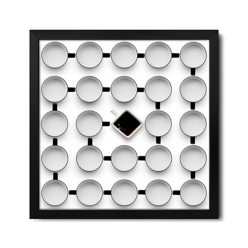 Helix II Premium Framed Poster by Wieteke de Kogel - Black - 24x24x1