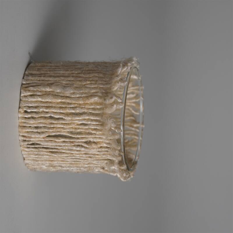 Glass Textured Votive Candle Holder - 3" - Cream