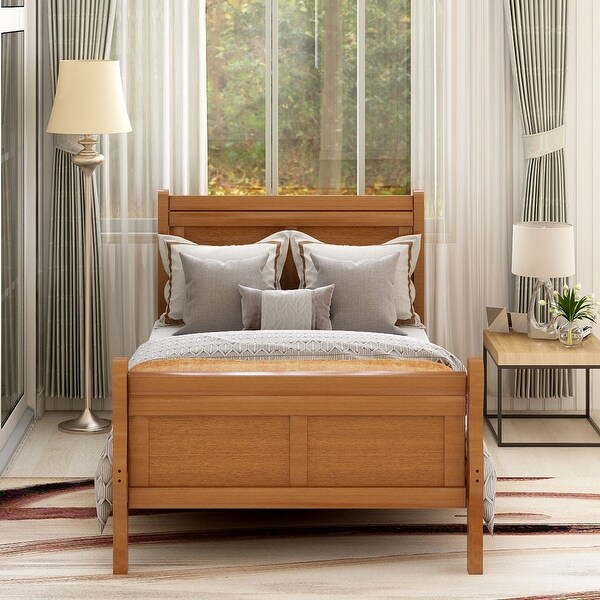 Double platform bed on sale with headboard