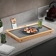 preview thumbnail 15 of 17, Arlo Breakfast Tray with Flip Top Gray and Natural Finish