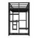 preview thumbnail 33 of 42, Loft Bed with Built-in Wardrobe, Desk, and Storage Shelves, Space-Saving Design