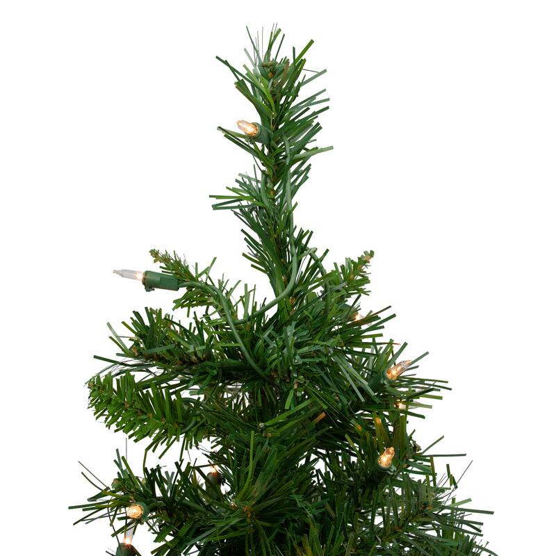 Pre-Lit Medium Royal Pine Artificial Christmas Tree - 2' - Clear Lights - 2 Foot