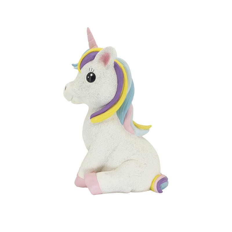17.8" H Unicorn Polyesin Statue