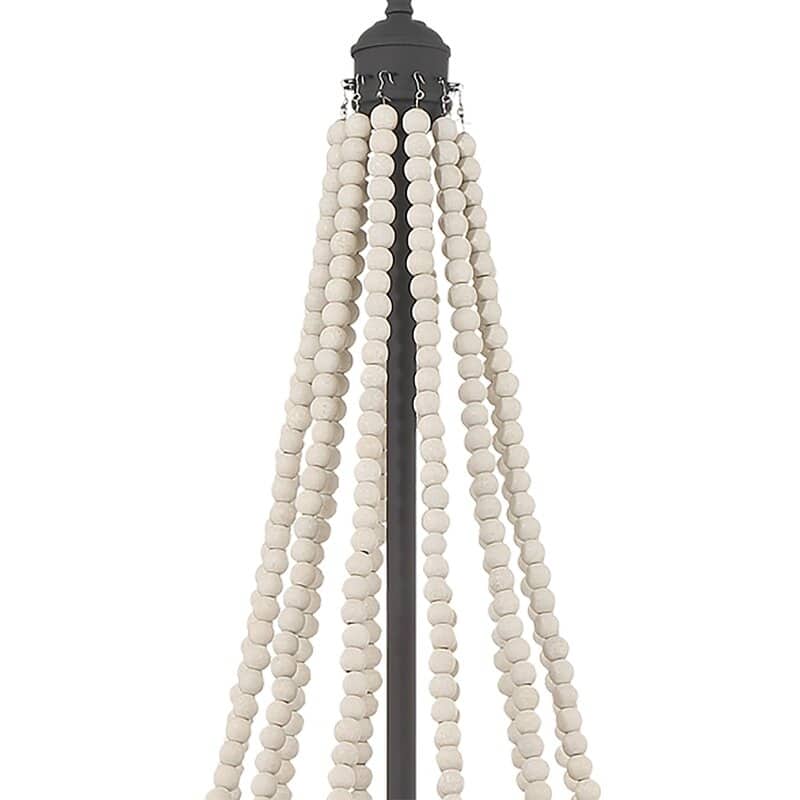 Fidenza 12-light Empire Farmhouse Solid Wood Beaded Chandelier with UL Certified - 37 inches