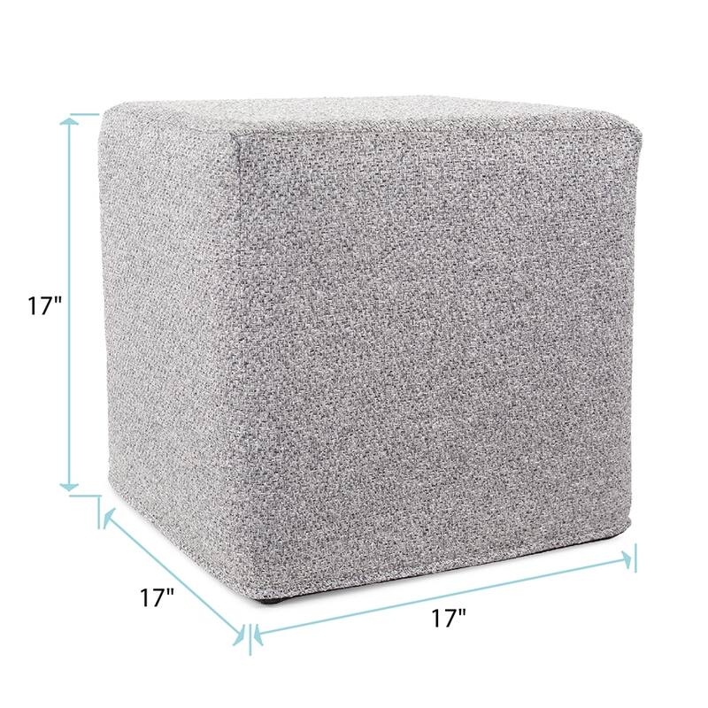 Allan Andrews No Tip Short Block Ottoman with Cover, Panama Collection