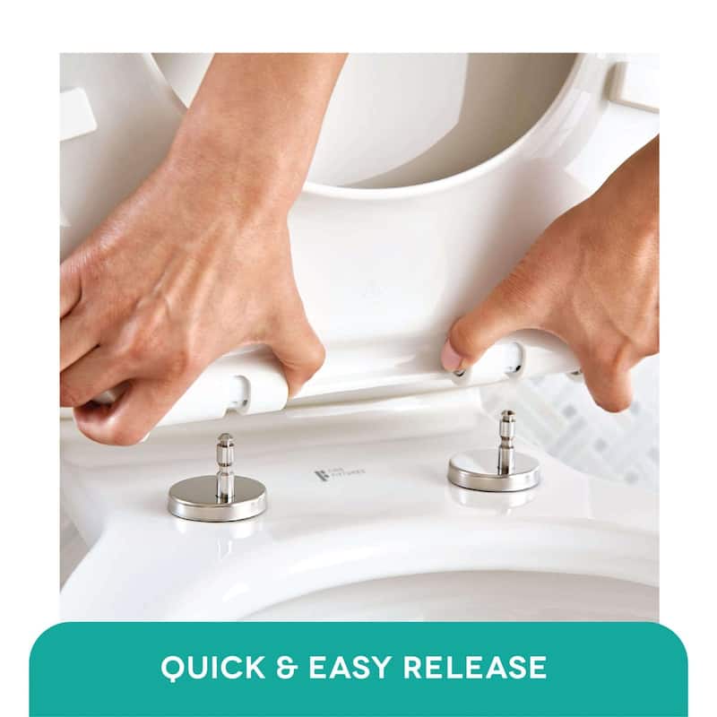 Fine Fixtures Dual-Flush Elongated One-Piece Toilet with High Efficiency Flush